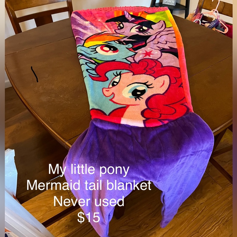 My little pony mermaid tail blanket
